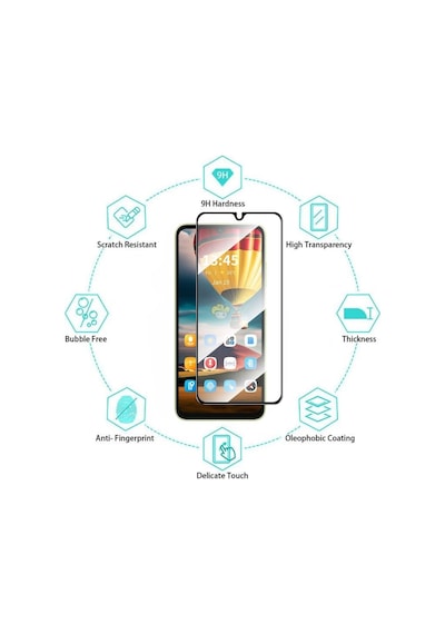 General Mobile Era 30 Pro Uyumlu Ekran Koruyucu 9D Kırılmaz Cam - Extra Koruma  - Tam Kaplar