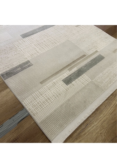 Hoom Rugs Aria 1106 Vizon Pamuk Tabanlı Modern Halı Vizon