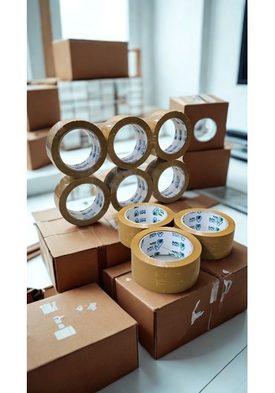 45mm Kahve Rengi Koli Bandı- 18 Adet - Hotmelt - Extra Güçlü Yapışma 18