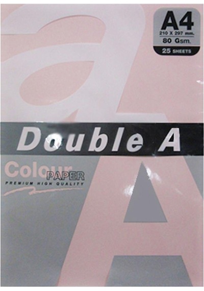 Double A Renkli Fotokopi Kağıdı 25 Li A4 80 Gr Pastel Flamingo