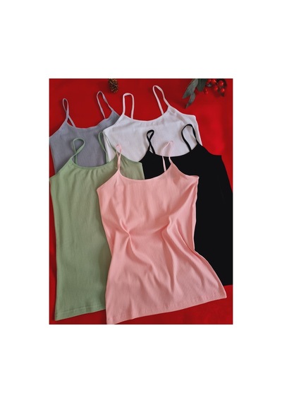 Demirsa Boutique Kadın İp Askılı 5 Adet Fitilli, Pamuklu, Likralı, Ribana Atlet Pembe, Yeşil, Mavi, Beyaz, Siyah Pembe-mavi-yeşil-siyah-beyaz Demirsa Boutique Kadın İp Askılı 5 Adet Fitilli, Pamuklu, Likralı, Ribana Atlet Pembe, Yeşil, Mavi, Beyaz, Siyah Pembe-mavi-yeşil-siyah-beyaz