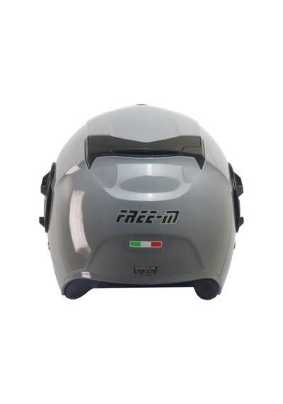 Free M Double Güneş Vizörlü Sertifikalı Abs Material Yarım Kask Gri