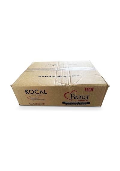 Koçal V Katlama Masaüstü Tek Çek Çek Kağıt Dispenser Peçete - 2 Kat - 200 Adetlik 18 Paket - Koli