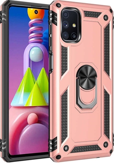 Galaxy M51 Kılıf Zore Vega Yüzük Standlı Zırh Kılıf