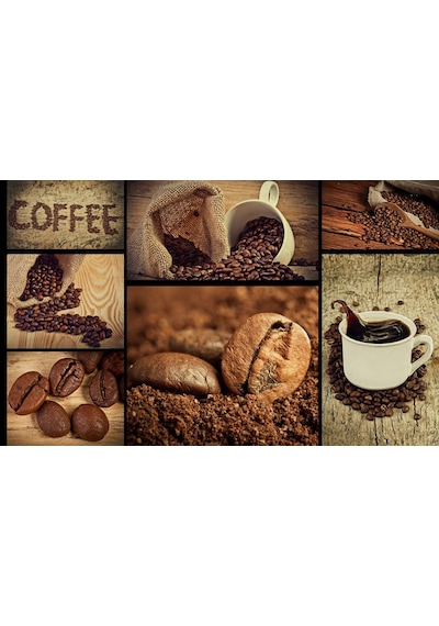 Kafeler- Coffee İçin Özel Tasarım Yazılı Duvar Kağıdı