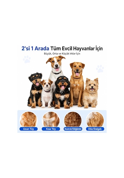 Kıtık Açıcı Tarak Kedi Köpek Tüy Topak Açıcı Paslanmaz Metal Dişli Kaymaz Saplı Evcil Hayvan Bakım Fırçası Uzun Kısa Tüylü
