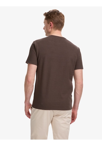 Pierre Cardin Erkek Koyu Kahverengi Tişört 50327857-vr084