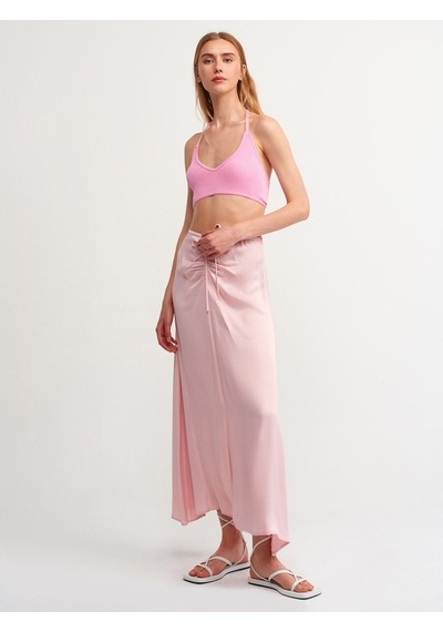 Dilvin 1061 Arkası Bağcıklı Triko Bra-Pembe - 499968993