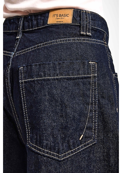 Itsbasic Kadın İndigo Selvedge 7s6-50 Baggy Low Rise Fit Tokyo %100 Koton Denim Jean