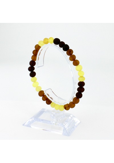 Kehribar Bileklik Amorf Tasarım Ambergold Blk23-82 Çok Renkli