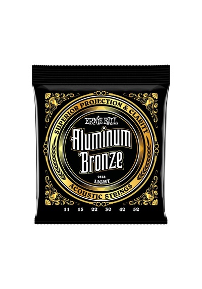 Ernie Ball Hafif Alüminyum Bronz Akustik Gitar Telleri, Ölçü 11-52
