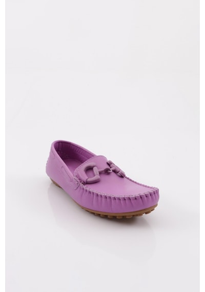 Dgn K105 Kadin Aksesuarli Loafer Ayakkabi K105-1774-R1147 Lila