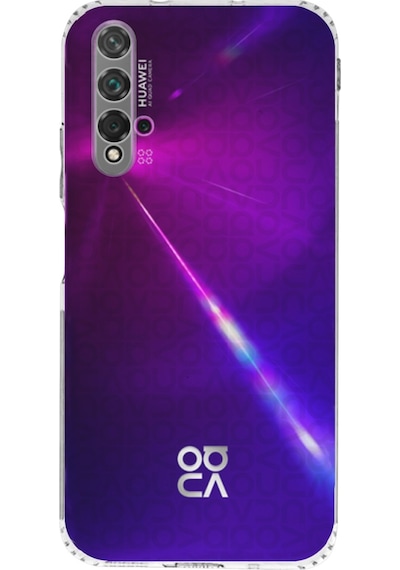 Huawei Honor Nova 5T Kamera Korumalı Tıpalı Silikon Şeffaf Kılıf