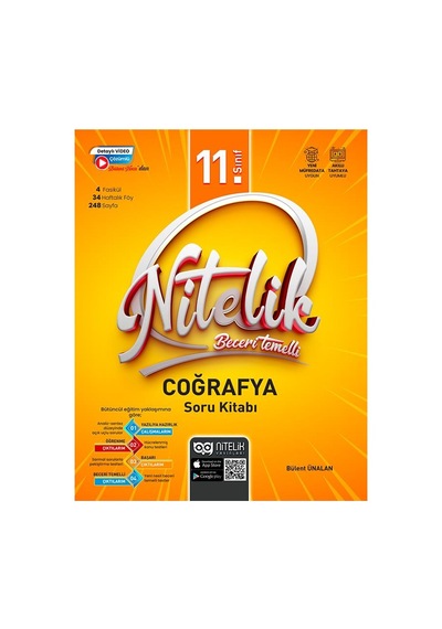 Nitelik 11.sınıf Coğrafya Soru Kitabı Beceri Temelli Yeni