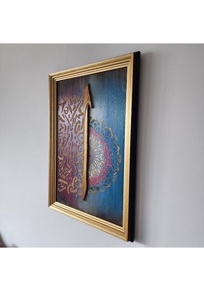 Hatlı Elif Filografi Tablo 44x66 Cm