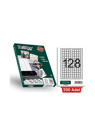 Herboy Hb-1723 17 X 23 Mm A4 Laser Etiket 200 Adet
