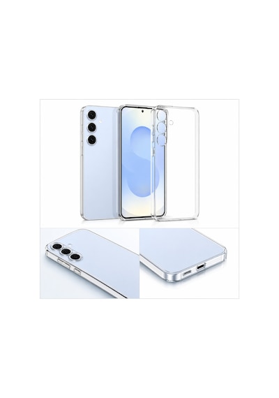 Samsung Galaxy S25 Fe İle Uyumlu Kılıf Şeffaf Kamera Korumalı 3d