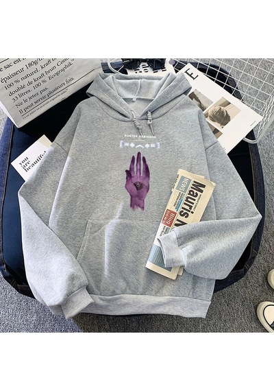 Startmore Beyaz Bir Dünya Kısına Vedahoodies Porter Robinson Kıcı Grafik Para Deras Para Gri