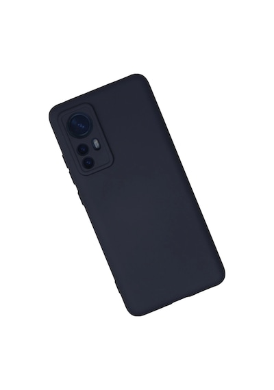 Xiaomi Mi 12 Kılıf Nano İçi Kadife Silikon - Lacivert Düz Renkli