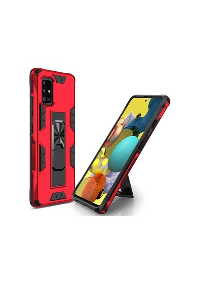 Samsung Uyumlu Galaxy A71 Kılıf Zore Volve Kapak Kırmızı