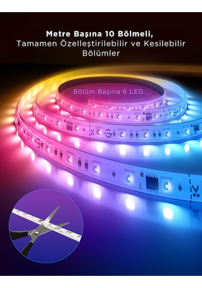 Govee Rgbwwıc Led Şerit 2 Pro Uzatma Kiti 1 Metre - Adaptör Dahil Değildir - A61f10h1 RGB