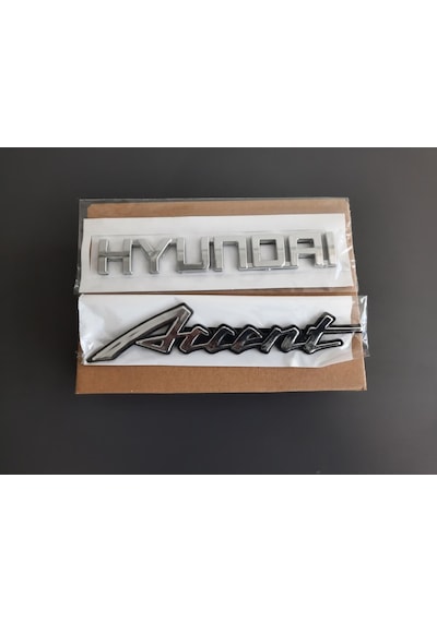 Hyundai Accent Admira Kasa Bagaj Yazısı 2 Li Takım-Yüksek Kalite