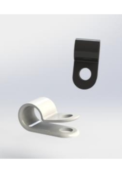 6.4 1-4" Mm Kablo Klipsi 100 Adet Beyaz