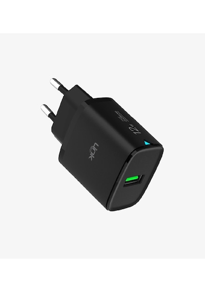 Linktech Micro Usb Şarj Aleti - Siyah - Telefon Hızlı Şarj Aleti - 12w Micro Usb Kablolu Şarj Cihazı