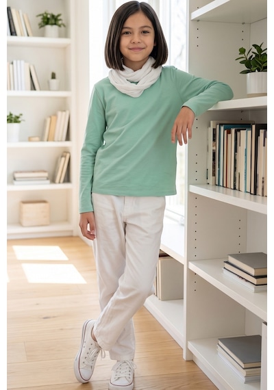 Kiagu Mint Basic Uzunkol T-shirt- Terletmeyen Esnek Kumaş Pamuklu Mevsimlik Mint Kız Çocuk Uzun Kol Tsort Mint Kiagu Mint Basic Uzunkol T-shirt- Terletmeyen Esnek Kumaş Pamuklu Mevsimlik Mint Kız Çocuk Uzun Kol Tsort Mint