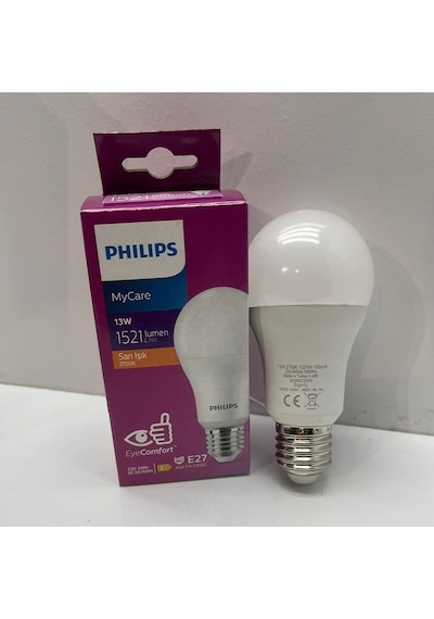 Philips Mycare 13 W 2700k Sarı Işık E27 Led Ampul Seçenekler