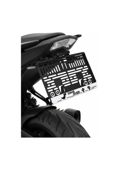 Game Over Motor Plaka Çerçevesi 1 Adet Esnek Plakalık Motor Plakalık