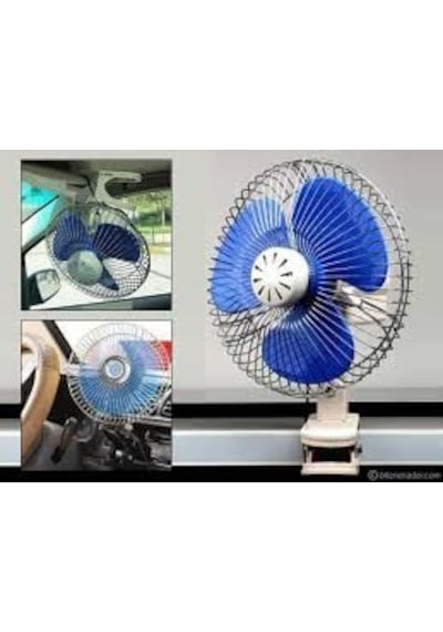 12V 10 Inç Vantilatör Mandallı