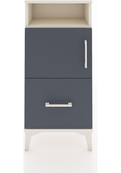 Arges Komodin 2 Raflı Tek Çekmeceli 2 Kapaklı 44x30x96 Aytaşı... Aytaşı