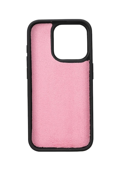 Apple Uyumlu   iPhone 15 Pro Deri Cüzdanlı Kılıf   Mwwn Nu2 Pembe