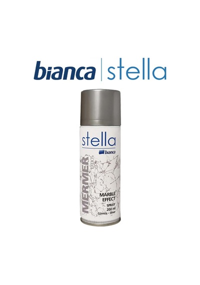Stella Mermer Efekt Spreyi 200 Ml Gümüş