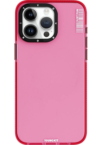 Apple Uyumlu iPhone 15 Pro Max Kılıf Pürüzsüz Düz Arka Yüzey Youngkit Crystal Color Serisi Kapak