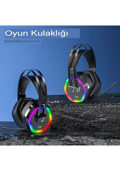 Reidan G608 Usb-7.1 Rgb 4d Kafa Bantlı Profesyonel Oyuncu Kulaklığı
