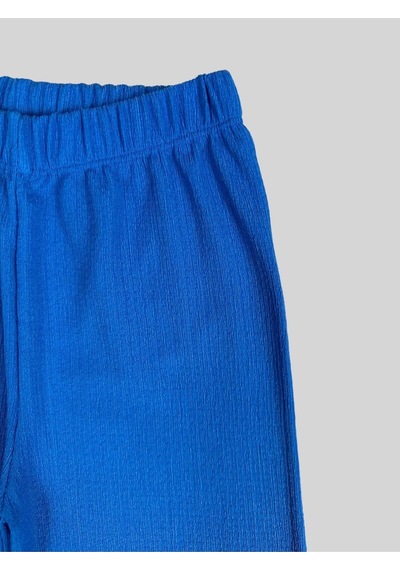 Mavi Bürümcük Bol Paça Pantolon 2062-2 Mavi