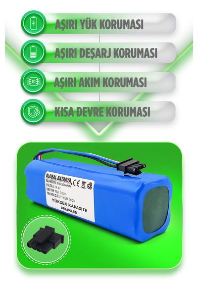Dreame F9 Uyumlu Batarya 6400mah