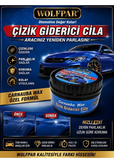 Çizik Giderici Cila Süngerli