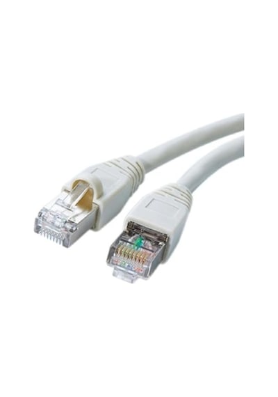 Cat610bf 10 Metre Beyaz Cat6 Rj45 Lan Kablosu Uçları Hazır Takılı 100/1000 Mbps Bilgisayar Modem İnternet Ethernet Kablosu Beyaz, 10 Metre