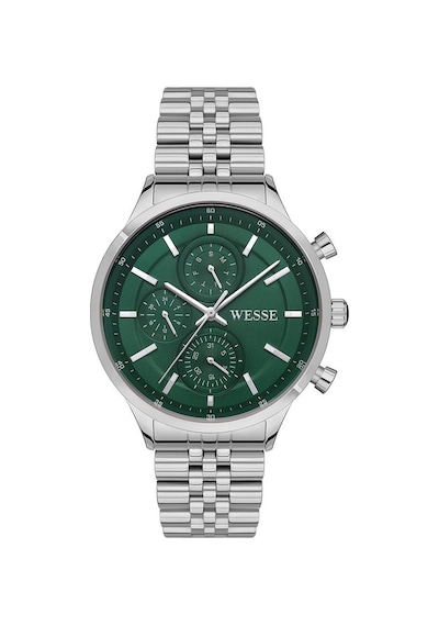 Wesse Wwg207405 Quartz Çelik Gri Yeşil Kadran 43 Mm Erkek Kol Saati