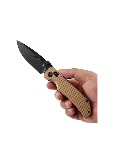 Tenable Eaglestrike Çapraz Bar Kilidi Bronz Eloksal Alüminyum Elmas Desenli Sap Blackwash Nitro-v Çelik Kamp Çakı B1095v5 Kum Tenable Eaglestrike Çapraz Bar Kilidi Bronz Eloksal Alüminyum Elmas Desenli Sap Blackwash Nitro-v Çelik Kamp Çakı B1095v5 Kum