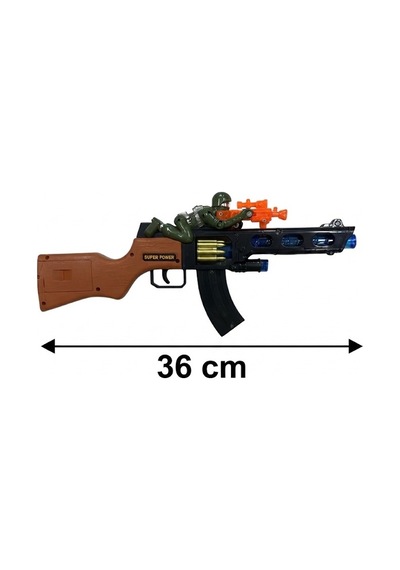 Sniper Tüfek Asker Temalı Işıklı Ve Pilli Işıklı Namlulu Eğlenceli Oyuncak