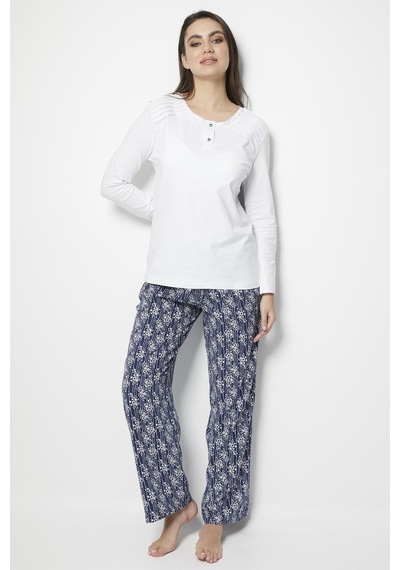 Miorre Doremi White-black Bayan Pijama Takımı 001