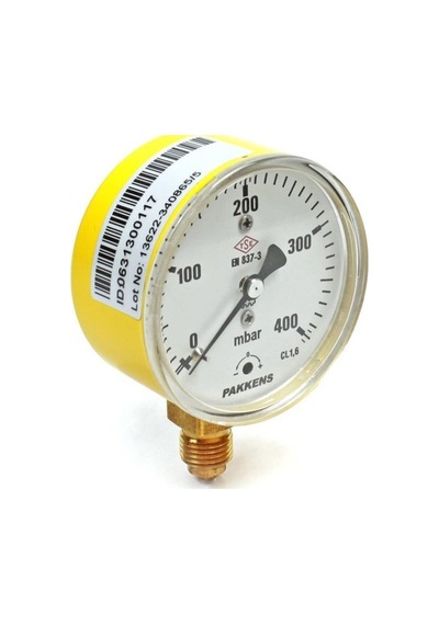 0-400 Mbar 63 MM ALTtan Bağlantılı Cl1,6 G 1/4'' Kuru Tip