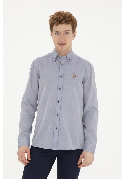 U.s. Polo Assn. Erkek Lacivert Gömlek Basic 50282609-vr033 Lacivert