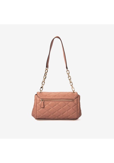 Guess Kadın Vegan Frances Kapitone Omuz Çantası Hwqg2241190 Kahverengi