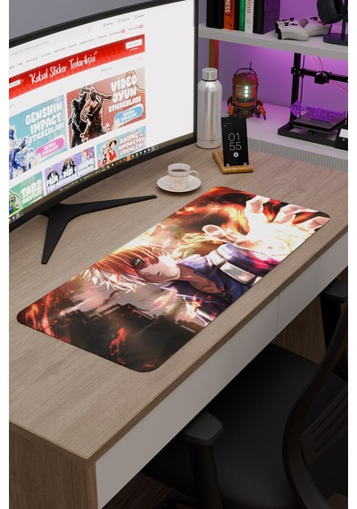 Shoto Todoroki Anime V2 - 70x30 Xl Gaming Kauçuk Kaymaz Taban Mouse Pad Fare Altlığı