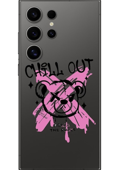 Samsung Galaxy S24 Ultra Uyumlu Şeffaf Kılıf Graffiti 6 Tasarımlı